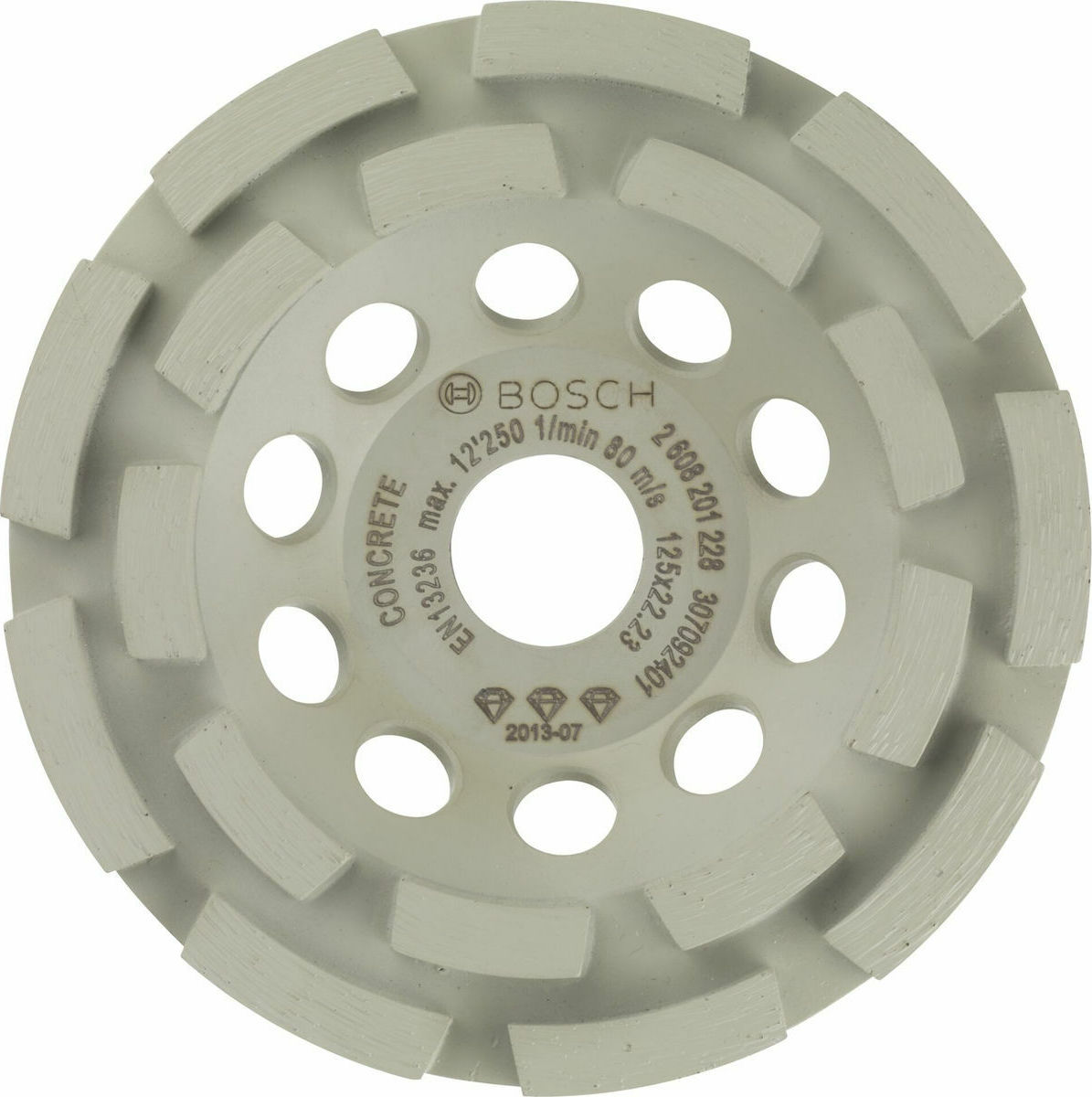 Bosch Ποτηροειδής Διαμαντόδισκος Best for Concrete 125mm Δίσκος Κοπής Δομικών Υλικών 125mm 2608201228 - Image 2