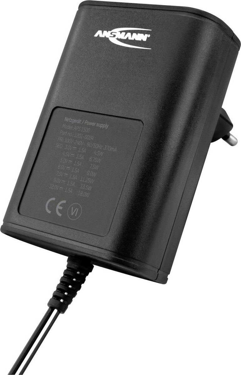 Ansmann Universal Τροφοδοτικό 18W με σετ βυσμάτων (1201-0024) - Image 3