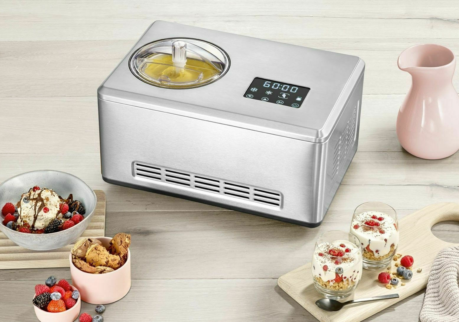 Severin EZ 7406 Γιαουρτομηχανή με Κάδο και Ψηφιακή Οθόνη 2lt Ασημί 180W - Image 6