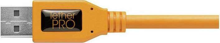 Tether Tools Καλώδιο Pigtail USB-A male - Mini B 0.50m Πορτοκαλί (TET-CU51RT02-ORG) - Image 5