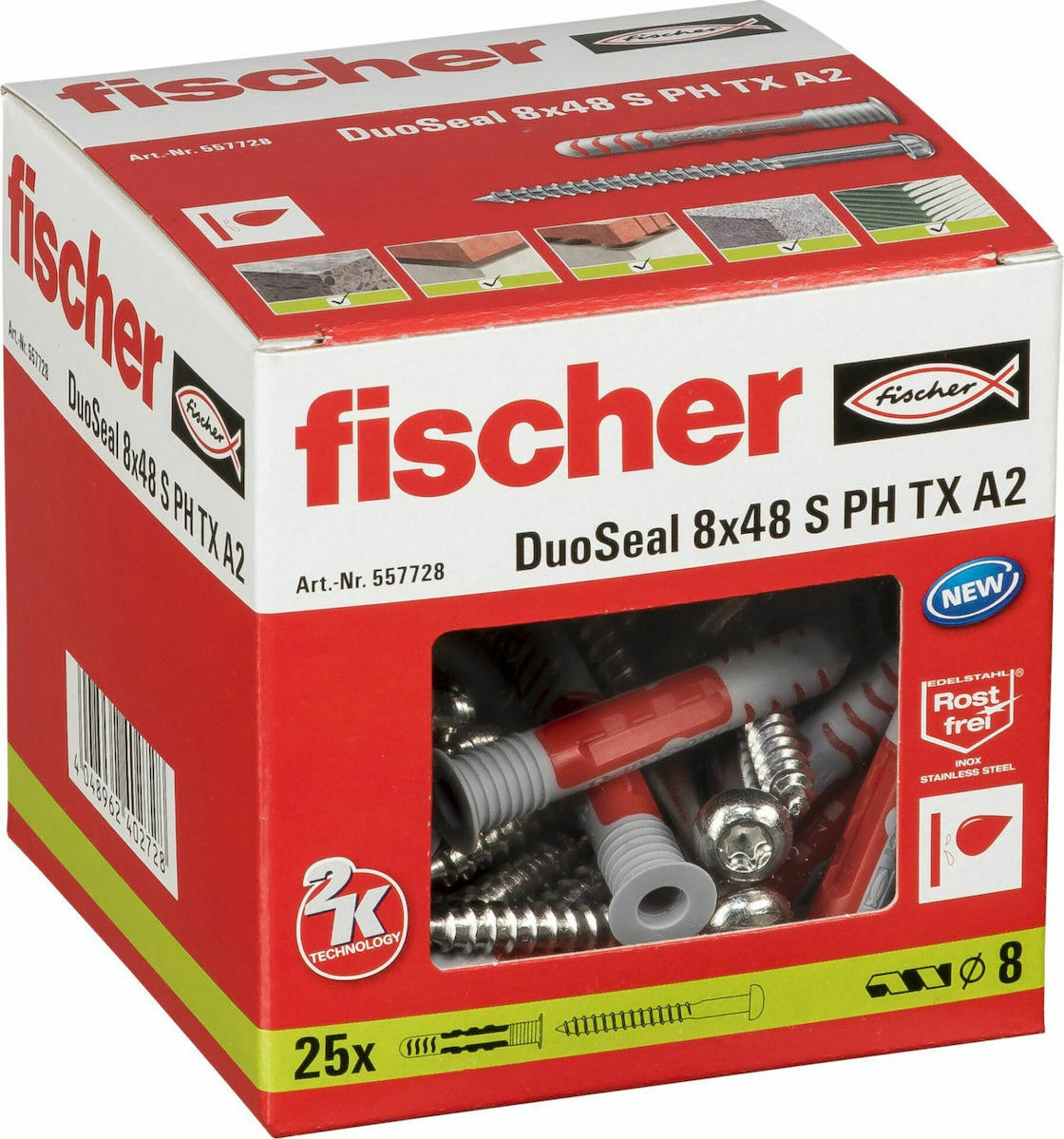 Fischer DuoSeal 8x48 S A2 557728 25τμχ - Image 2
