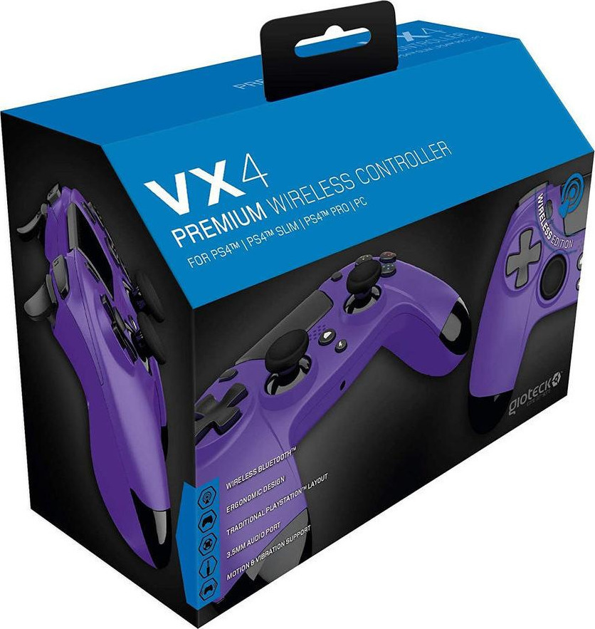 Gioteck VX4 Ενσύρματο Gamepad για PC / PS4 Violet - Image 2