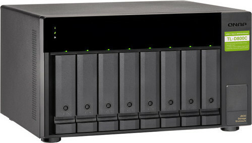 QNap TL-D800C (USB) Θήκη για 8 Σκληρούς Δίσκους 3.5" SATA III με σύνδεση Type-C