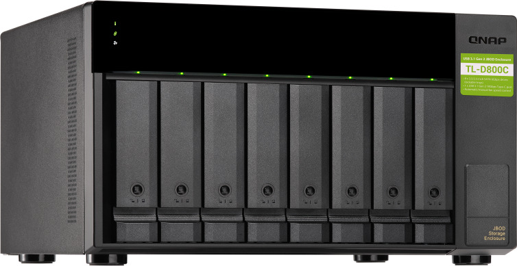 QNap TL-D800C (USB) Θήκη για 8 Σκληρούς Δίσκους 3.5" SATA III με σύνδεση Type-C - Image 3