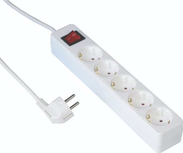 REV Πολύπριζο 5 Θέσεων με Διακόπτη και Καλώδιο 3m - Image 2