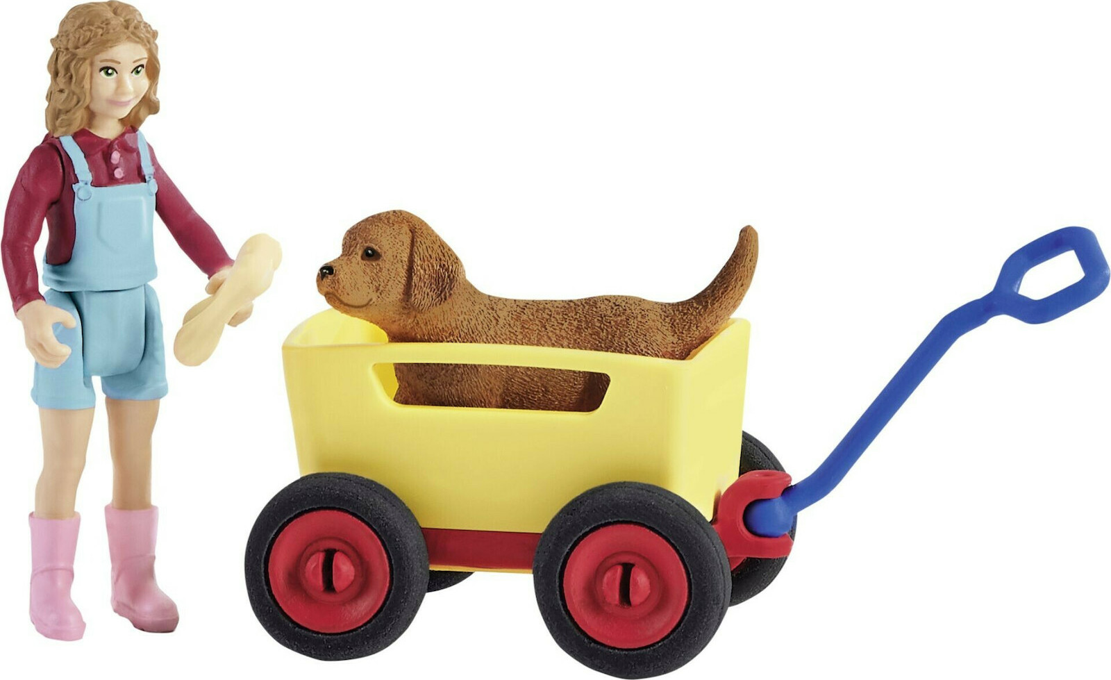 Schleich-S Παιχνίδι Μινιατούρα Σετ Puppy Wagon Ride για 3-8 Ετών - Image 4