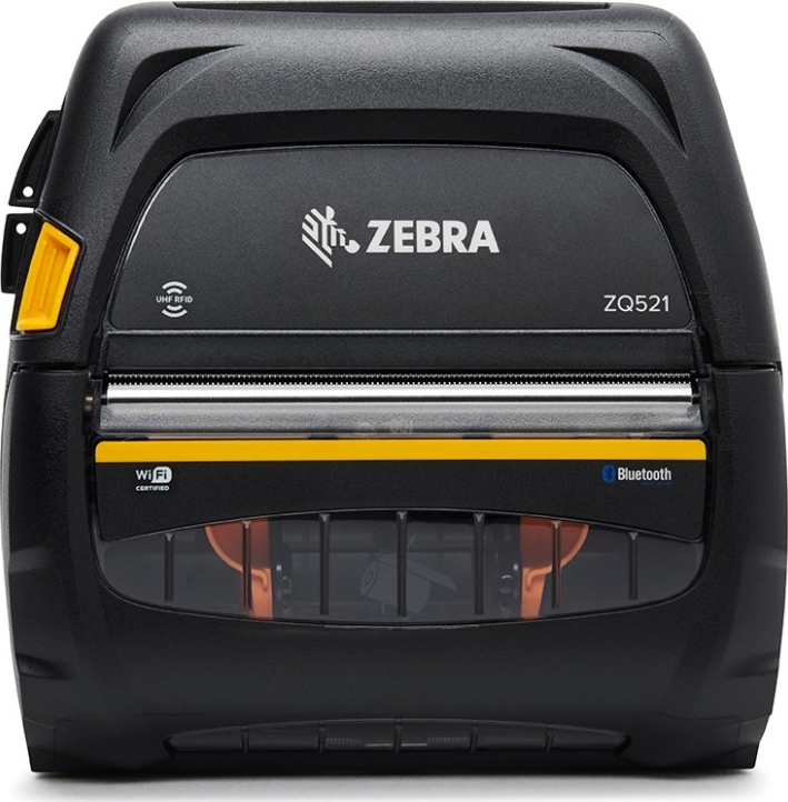 Zebra ZQ521 Φορητός Εκτυπωτής Ετικετών Απευθείας Μεταφοράς USB, Wi-Fi, Bluetooth 203 dpi