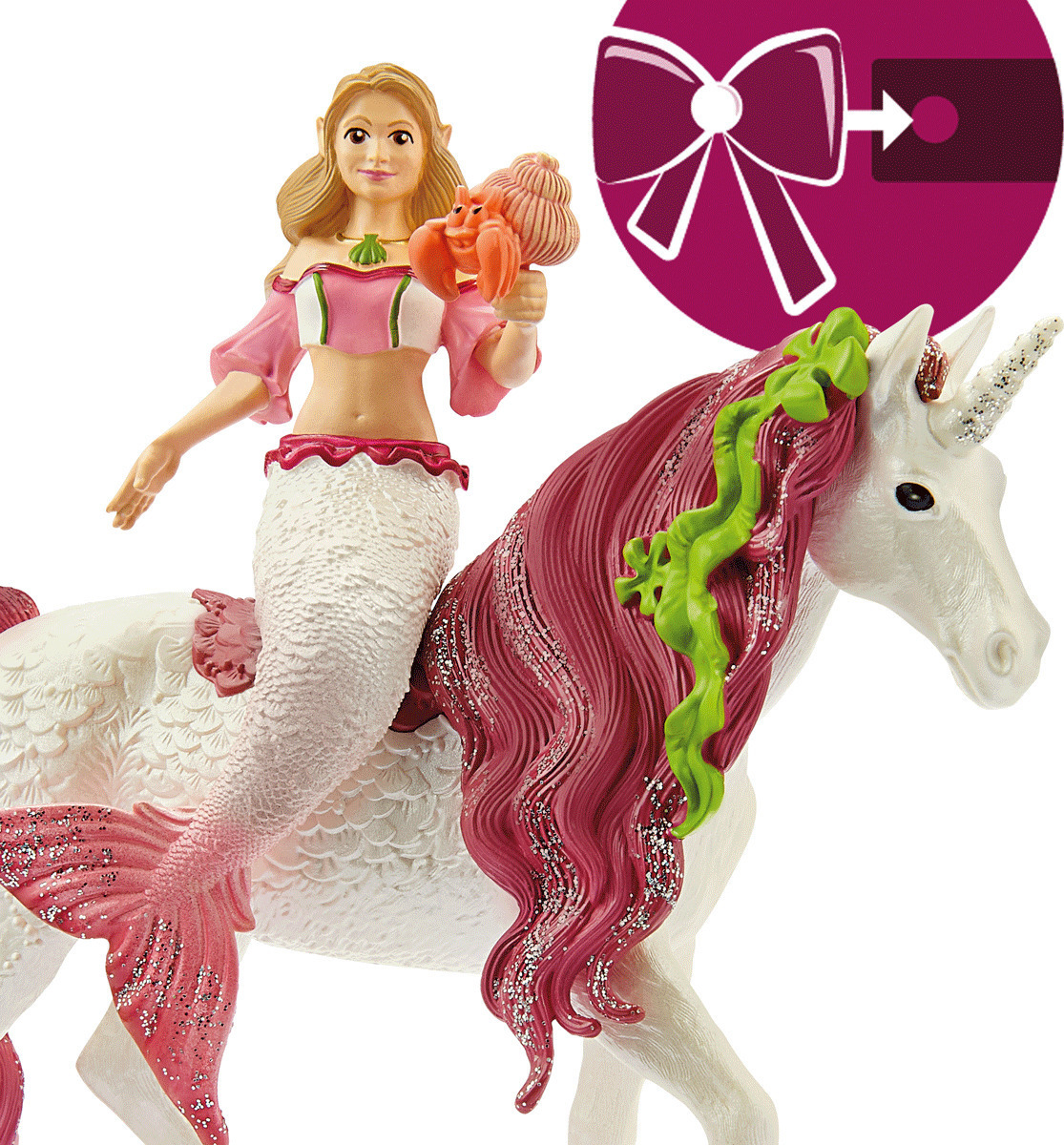 Schleich-S Παιχνίδι Μινιατούρα Bayala Mermaid Feya On Underwater Unicorn για 5-12 Ετών - Image 2