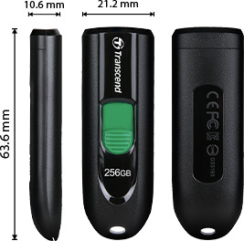Transcend JetFlash 790C 256GB USB 3.1 Stick με σύνδεση USB-C Μαύρο - Image 4