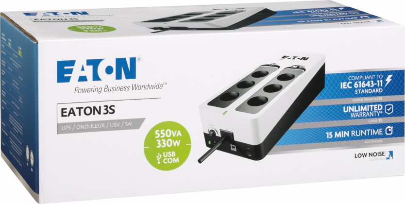Eaton 3S GEN2 3S550F UPS Off-Line 550VA 330W - Image 3