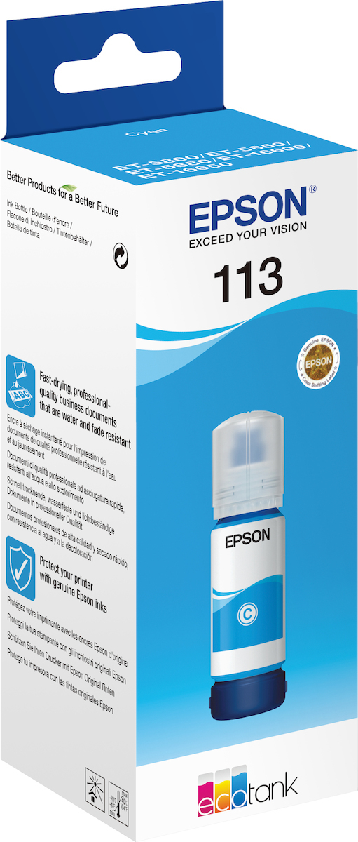 Epson 113 Γνήσιο Μελάνι Εκτυπωτή InkJet Κυανό (C13T06B240) - Image 2