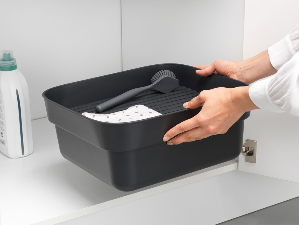 Brabantia Βάση Οργάνωσης Κουζίνας Πλαστική σε Γκρι Χρώμα 34.4x37.4x16.1cm - Image 2