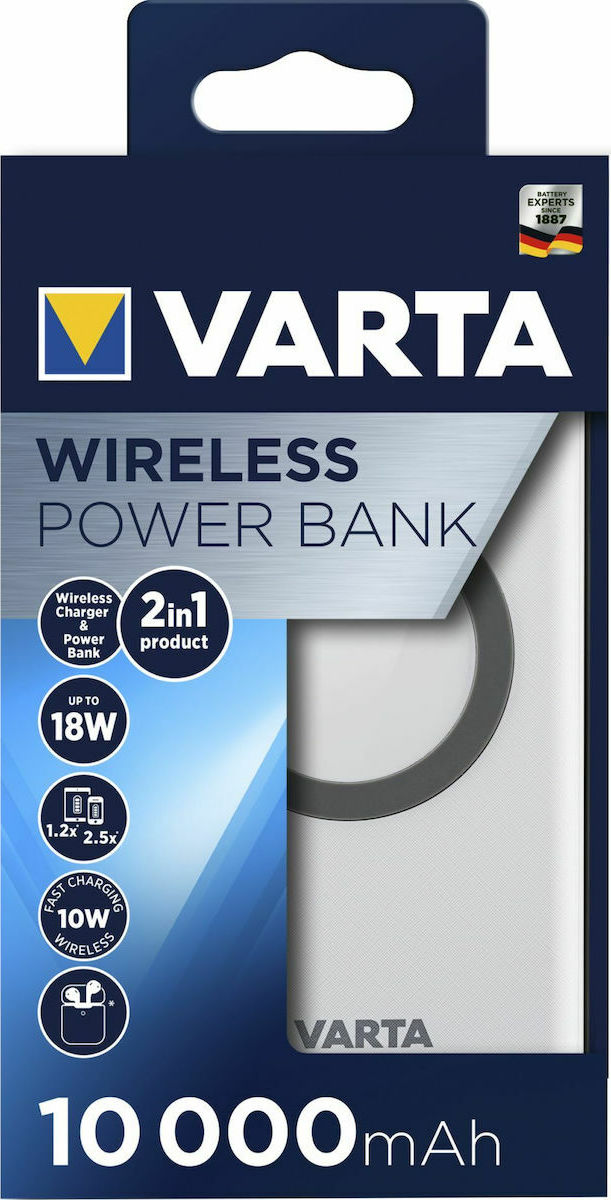 Varta Wireless 10000mAh Λευκό - Image 4