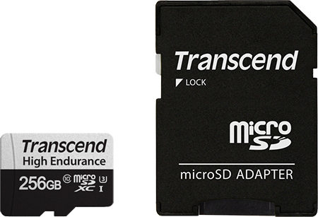 Transcend 350V microSDXC 256GB Class 10 U1 UHS-I - Image 2