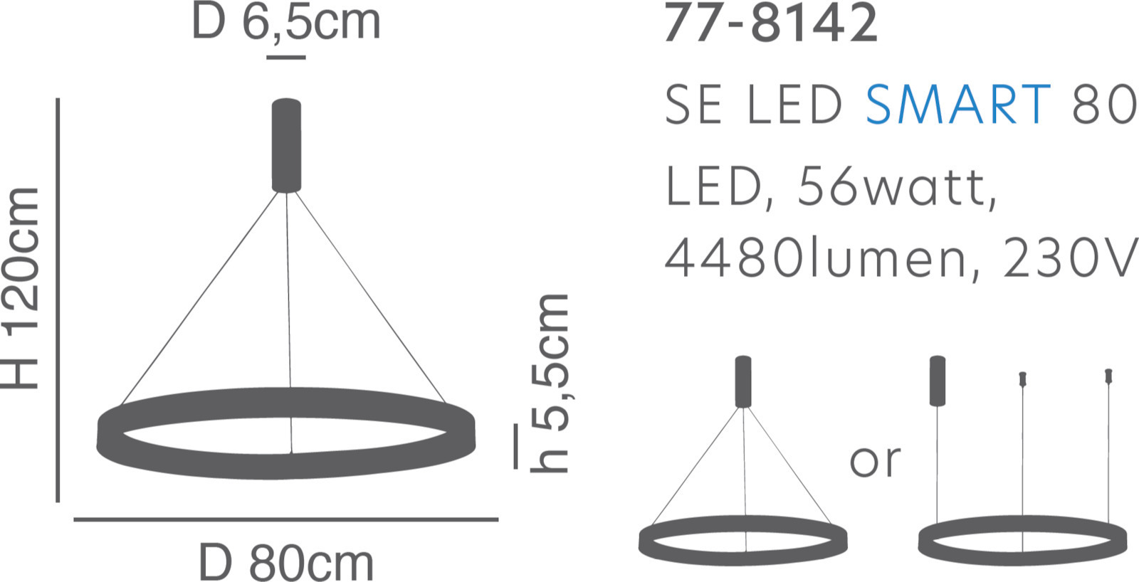 Home Lighting Amaya Κρεμαστό Φωτιστικό - Image 2