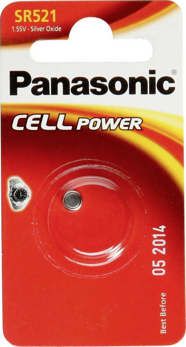 Panasonic Cell Power SR521 Μπαταρία Silver Oxide SR63 1.55V 1τμχ - Image 2