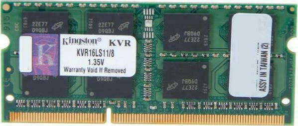 Kingston ValueRAM DDR3 με Module 1x8GB και Ταχύτητα 1600 για Laptop KCP3L16SD8/8 - Image 2