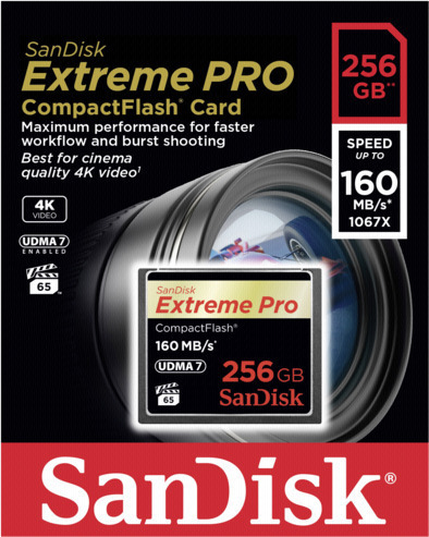 Sandisk Extreme Pro CompactFlash 256GB - Image 3