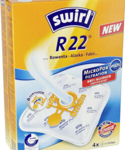 Swirl R22 Σακούλες Σκούπας 4τμχ Συμβατή με Σκούπα Rowenta