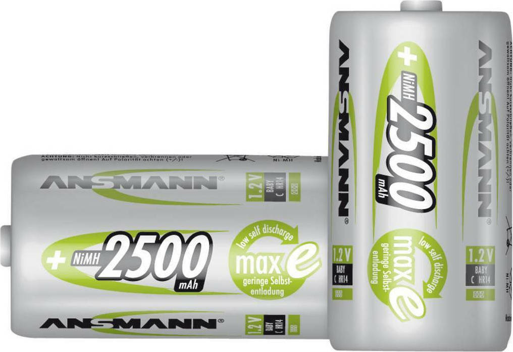 Ansmann C 2500mAh 1.2V 2τμχ - Image 2