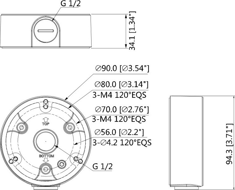 Dahua Βάση για Κάμερες Συστημάτων CCTV Λευκή Λευκό PFA135 - Image 5