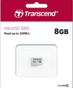 Alternative view of Transcend 300s microSDHC 8GB Class 10 U1 V30 A1 UHS-I