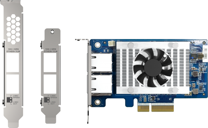 QNap Ενσύρματη Κάρτα Δικτύου Gigabit (10Gbps) Ethernet PCI-e QXG-10G2T-X710