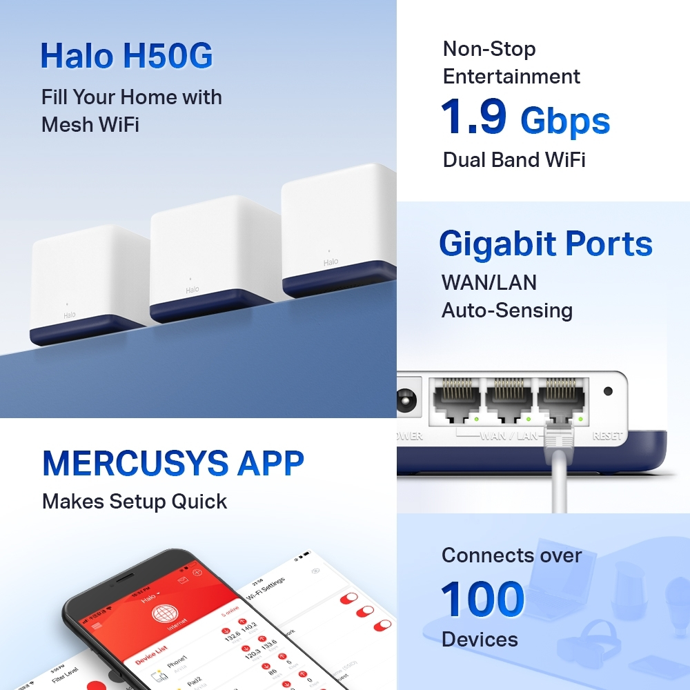 Mercusys H50G v1 WiFi Mesh Network - Image 3