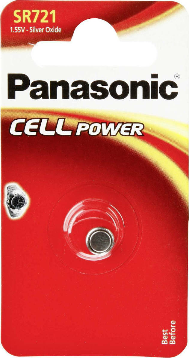 Panasonic Cell Power SR721 Μπαταρία Silver Oxide SR58 1.55V 1τμχ - Image 2
