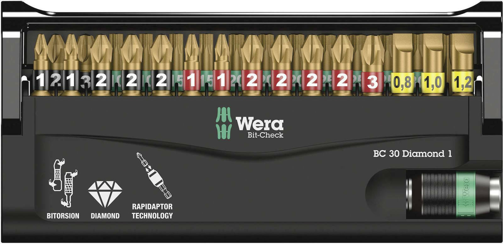 Wera Σετ Μύτες Βιδώματος Diamond 1 30τμχ - Image 10