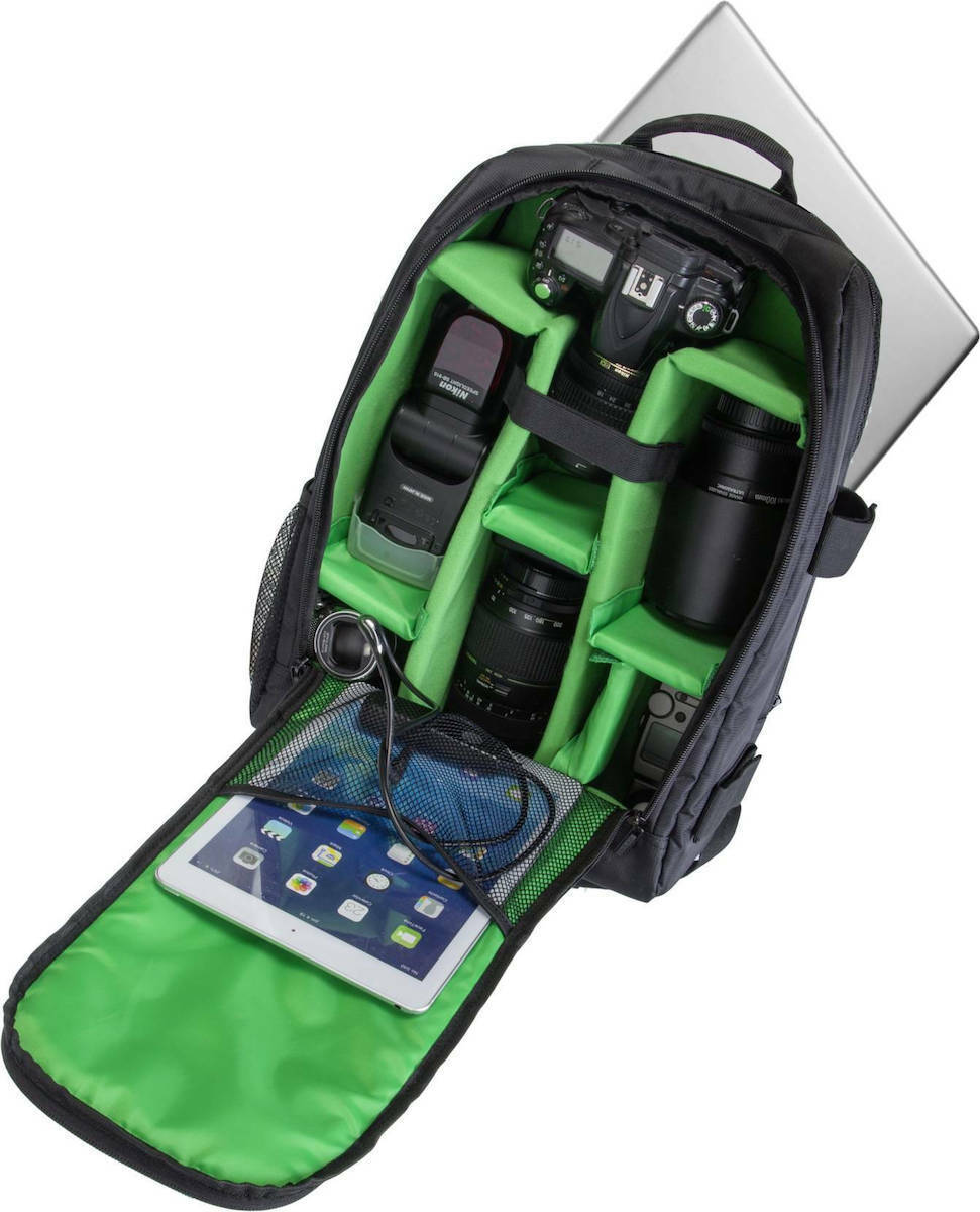 Rivacase Τσάντα Πλάτης Φωτογραφικής Μηχανής PS Backpack σε Μαύρο Χρώμα - Image 5