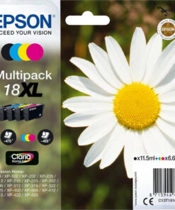 Epson 18XL Γνήσιο Πακέτο 4 Μελανιών Εκτυπωτή InkJet Κίτρινο / Κυανό / Ματζέντα / Μαύρο (C13T18164010 C13T18164012)