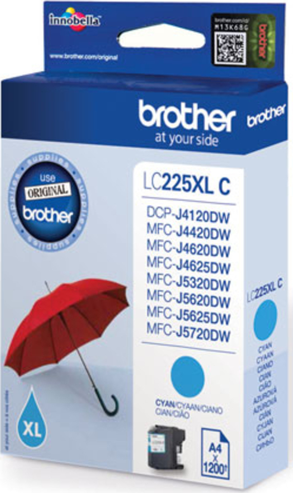 Brother LC225XL Γνήσιο Μελάνι Εκτυπωτή InkJet