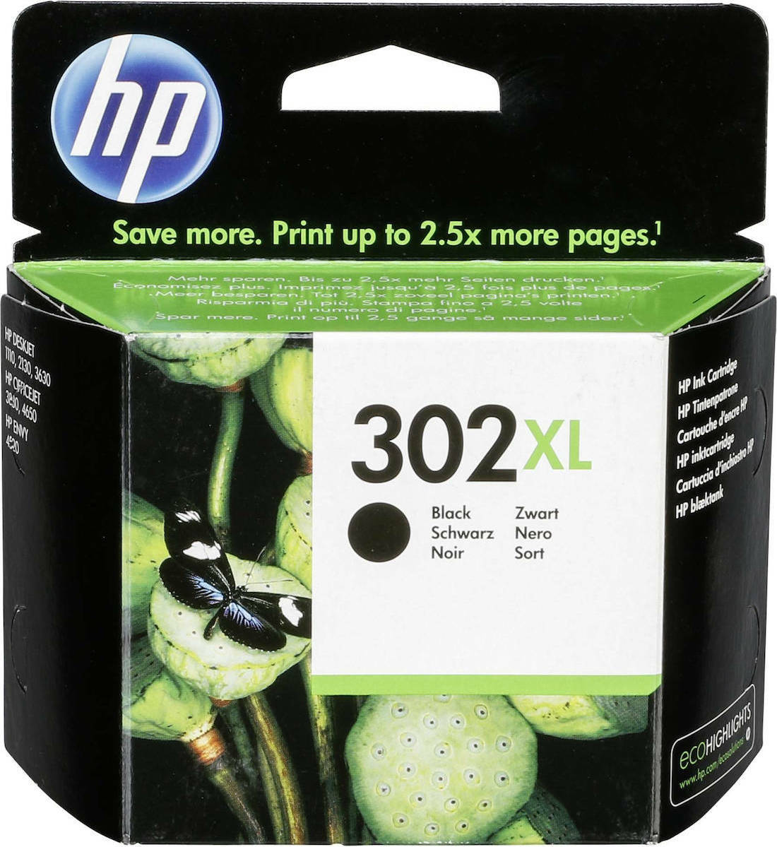 HP 302XL Γνήσιο Μελάνι Εκτυπωτή InkJet