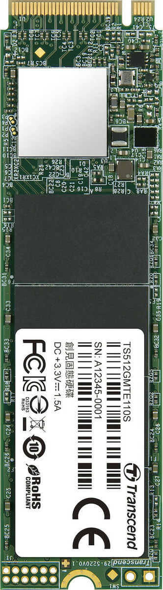 Transcend 110S SSD 512GB M.2 NVMe PCI Express 3.0 TS512GMTE110S