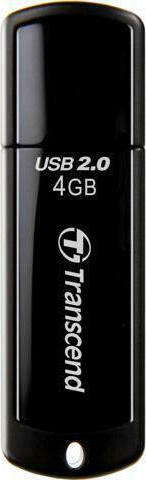 Transcend JetFlash 350 4GB USB 2.0 Stick Μαύρο - Image 3
