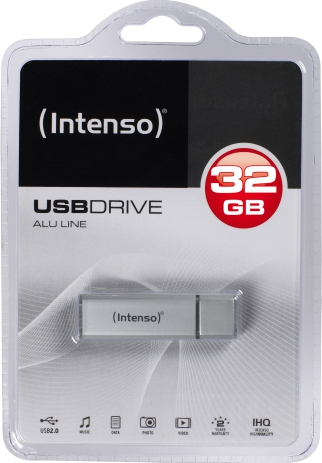 Intenso Alu Line 32GB USB 2.0 Stick Ασημί - Image 5