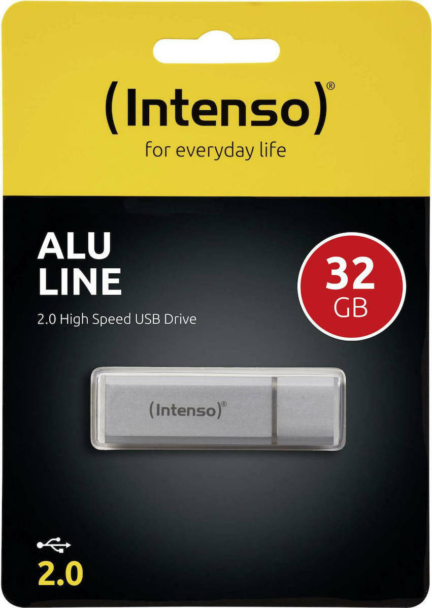 Intenso Alu Line 32GB USB 2.0 Stick Ασημί - Image 4