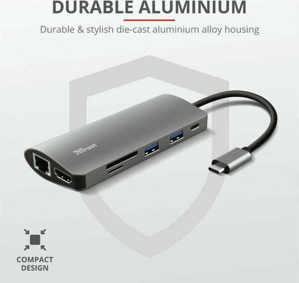 Trust Dalyx 7-in-1 USB-C Docking Station με HDMI 4K PD Ethernet - Image 10