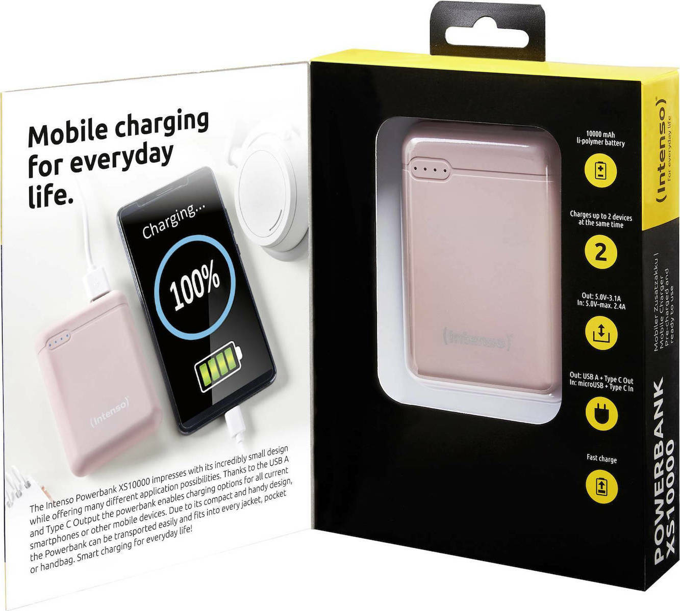 Intenso XS10000 10000mAh Ροζ - Image 6