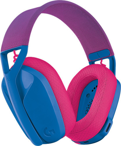 Logitech G435 Lightspeed Ασύρματο Over Ear Gaming Headset με σύνδεση Bluetooth / USB Μπλε/Φούξια - Image 4