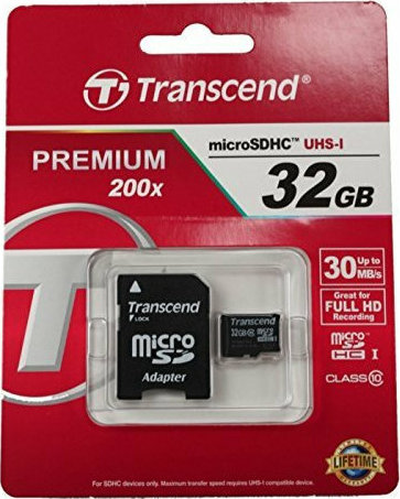 Transcend Premium microSDHC 32GB Class 10 High Speed με αντάπτορα - Image 3