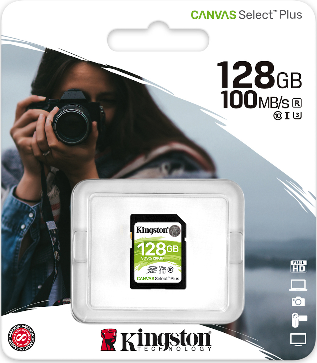 Kingston Canvas Select Plus SDXC 128GB Class 10 U3 V30 UHS-I - Image 3