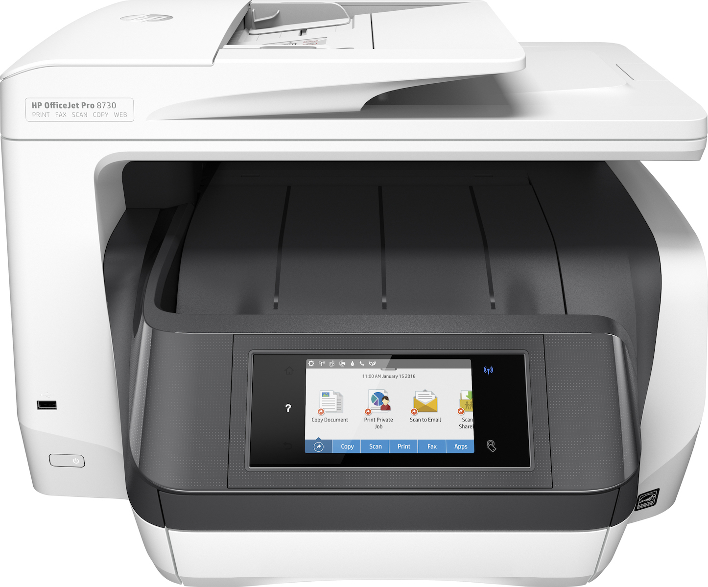 HP OfficeJet Pro 8730 All-in-One Έγχρωμο Πολυμηχάνημα Inkjet