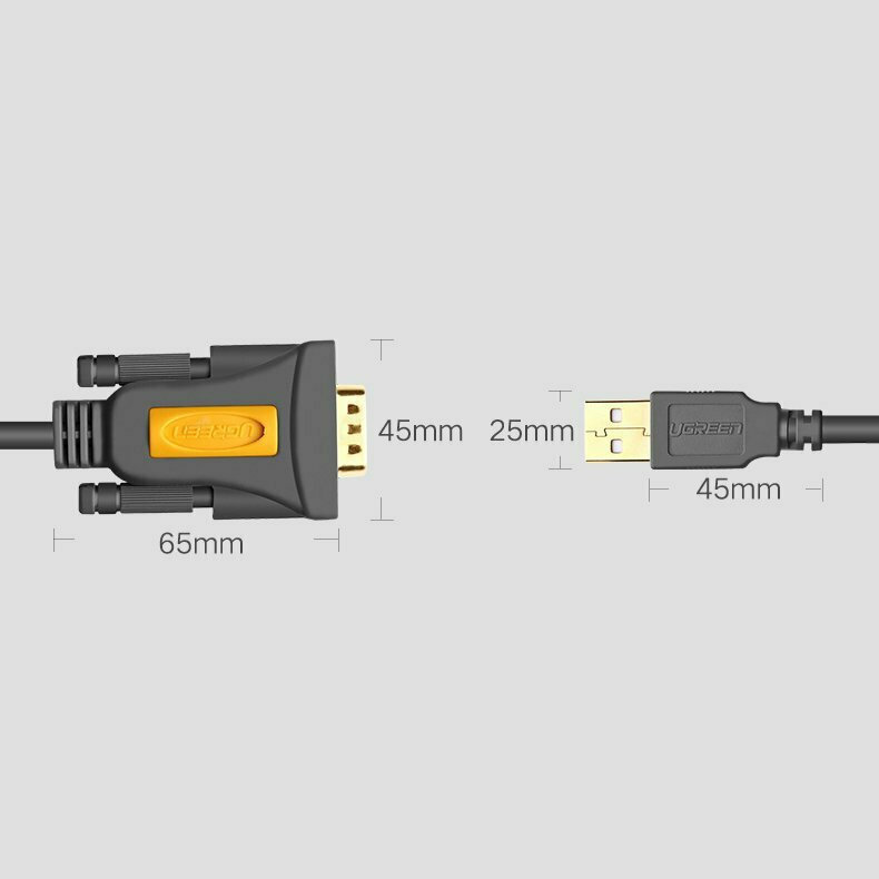 Ugreen Καλώδιο RS232 9-pin male σε USB-A 1m (20210) 1τμχ - Image 9