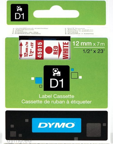 Dymo 45015 Ταινία Ετικετογράφου 7m x 12mm σε Λευκό Χρώμα - Image 3
