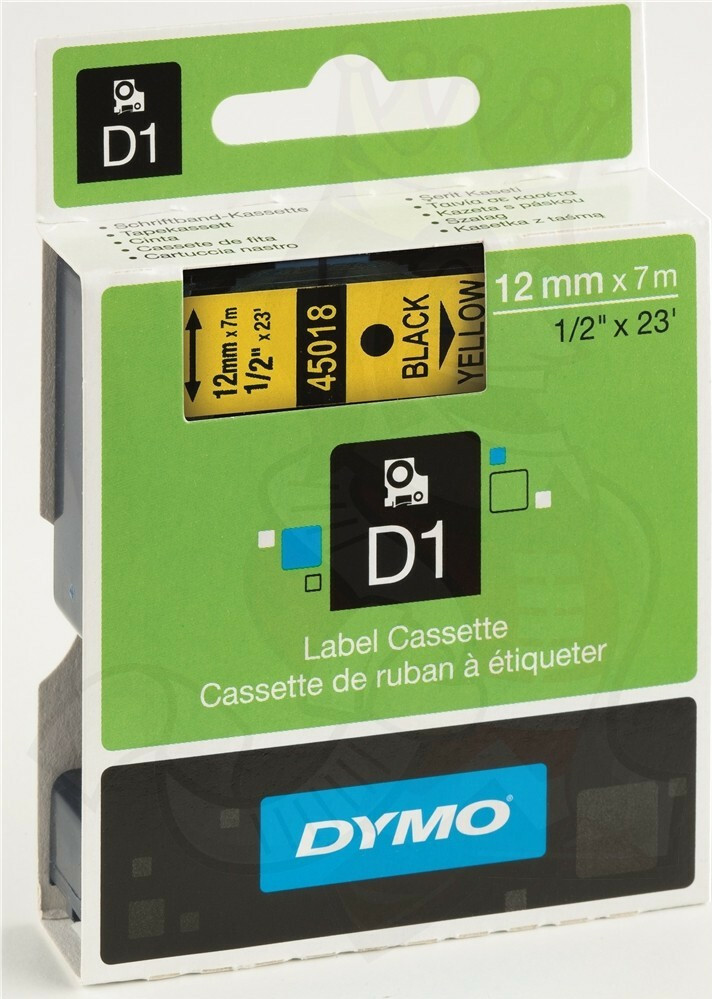 Dymo 45018 Ταινία Ετικετογράφου 7m x 12mm σε Κίτρινο Χρώμα - Image 5