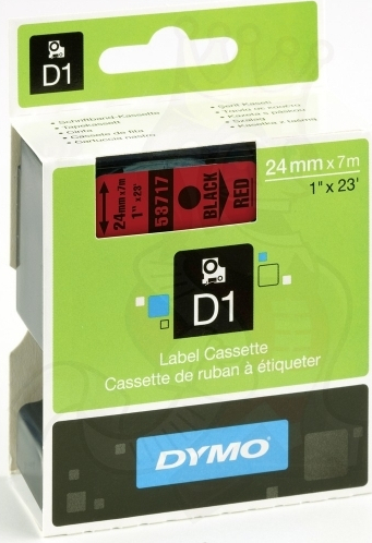 Dymo 53717 Ταινία Ετικετογράφου 7m x 24mm σε Κόκκινο Χρώμα - Image 3