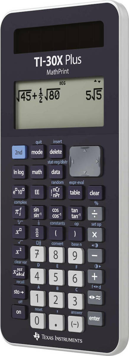 Texas Instruments TI-30X Plus MathPrint Αριθμομηχανή Επιστημονική 16 Ψηφίων σε Μαύρο Χρώμα - Image 5