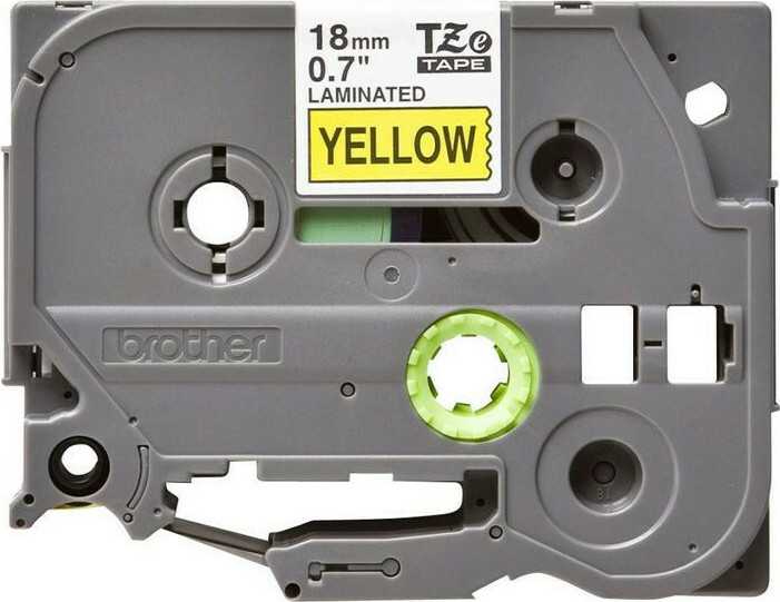 Brother Ταινία Ετικετογράφου 8m x 18mm σε Κίτρινο Χρώμα - Image 4